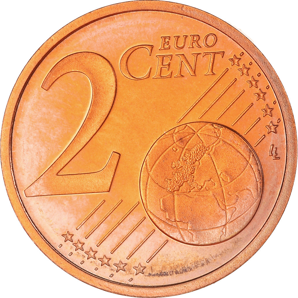 Frankrijk, 2 Euro Cent, 2001, Paris, Proof / BE, FDC, Copper Plated Steel