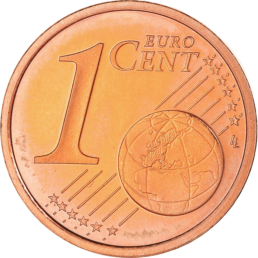 France, Euro Cent, 2001, Paris, Proof / BE, MS(65-70), Copper Plated Steel