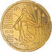 France, 20 Euro Cent, 1999, Paris, Proof / BE, MS(65-70), Brass, Gadoury:5.