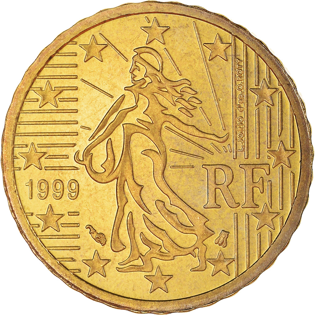 Francia, 10 Euro Cent, 1999, Paris, Proof / BE, FDC, Ottone, Gadoury:4., KM:1285