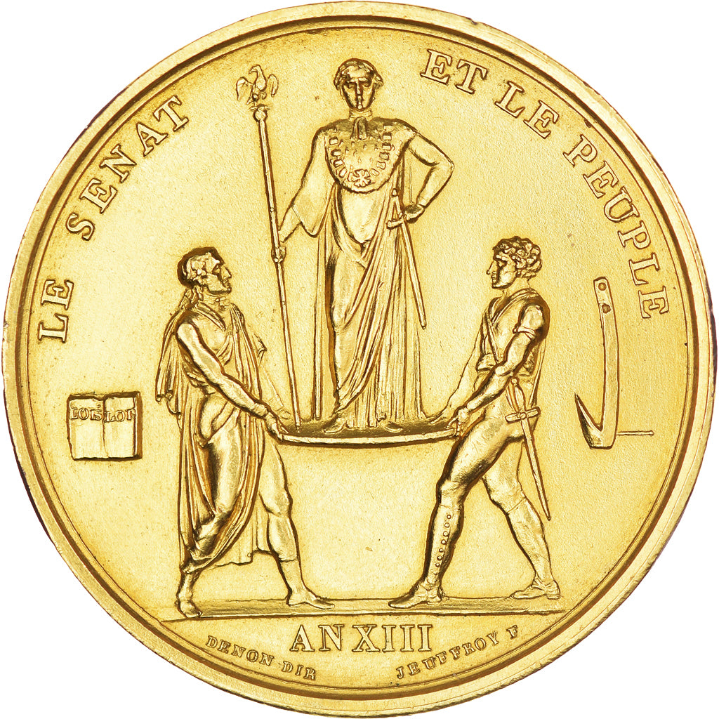 France, Medal, Napopléon Ier, Le Sénat, Le Peuple, History, An XIII, Droz