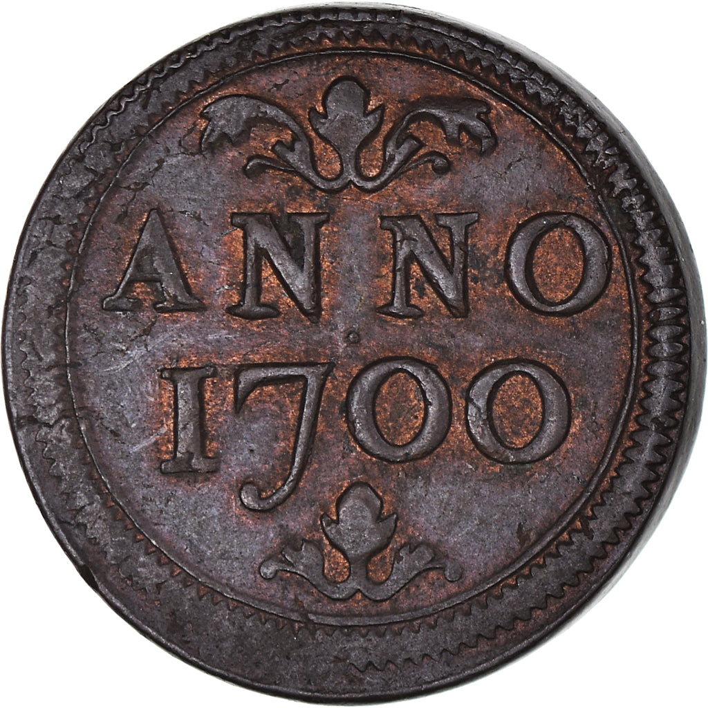 Netherlands, Token, Luik, Kapittel van St. Denis, Armenpenning, 1700, AU(55-58)