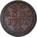 Netherlands, Token, Luik, Kapittel van St. Denis, Armenpenning, 1700, AU(55-58)