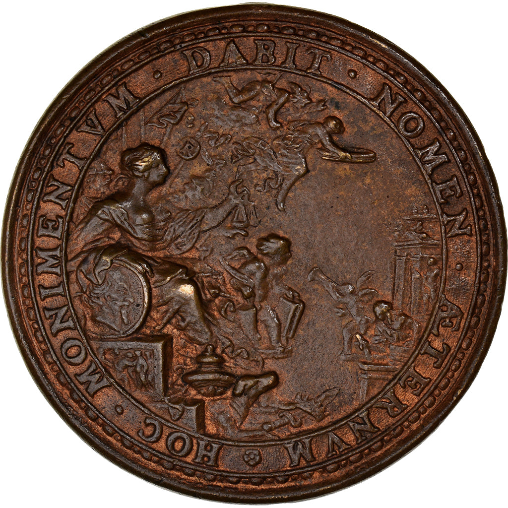 France, Médaille, Charles de L'Aubespine, 1653, Bronze, TTB+, Belle