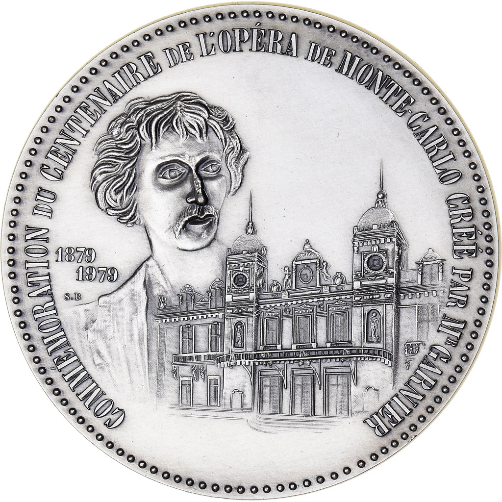 Monaco, medaglia, Charles III, Centenaire de l'Opéra de Monte-Carlo, 1978