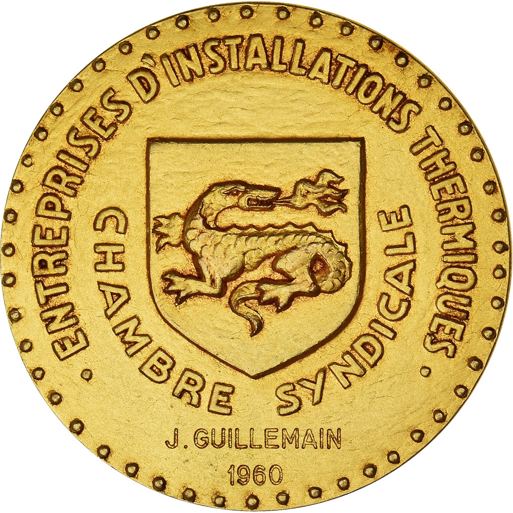 France, Medal, Entreprises d'Installations Thermiques, Saint-Eloi, Business &