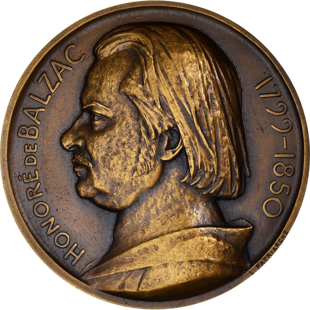 Frankreich, Medaille, Balzac, la Comédie Humaine, Littérature, Patriarche