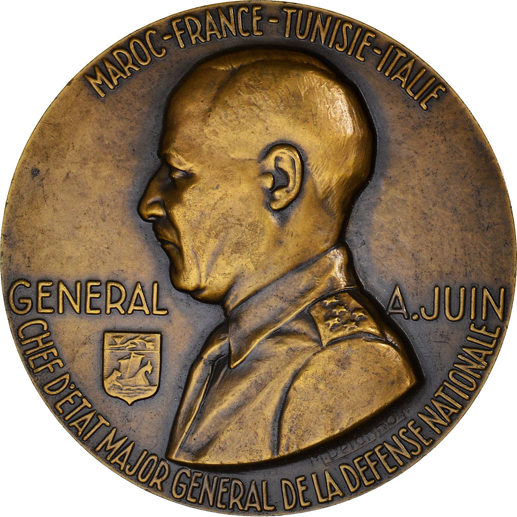 France, Medal, Seconde Guerre Mondiale, Général Juin, WAR, Delannoy