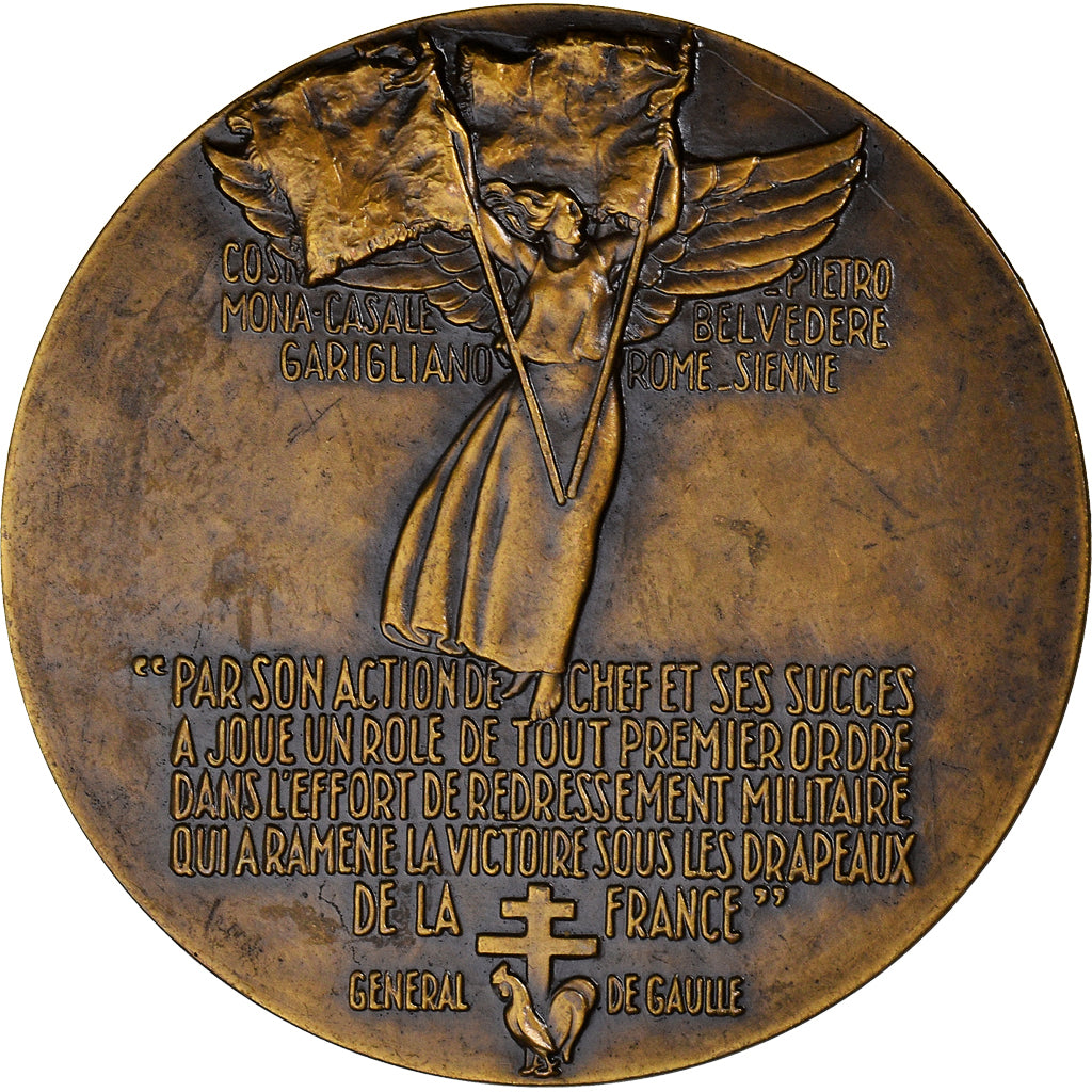 France, Medal, Seconde Guerre Mondiale, Général Juin, WAR, Delannoy