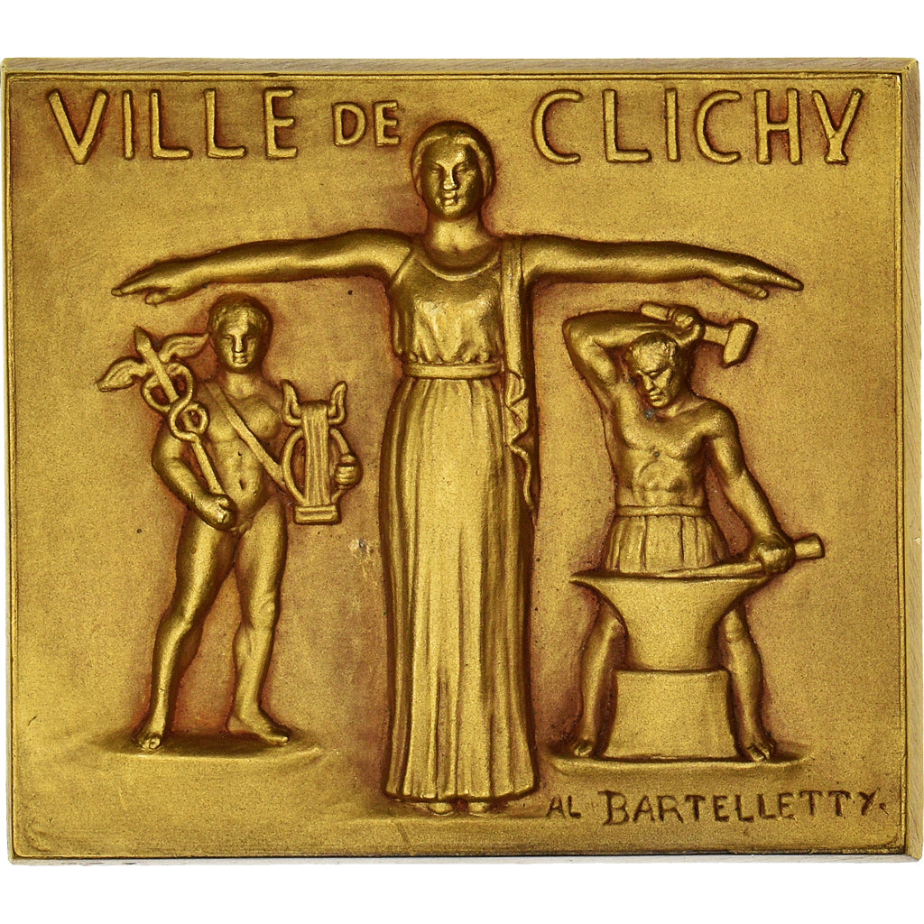 Francia, medalla, Ville de Clichy, Geography, 1962, Bartelletty, SC, Bronce