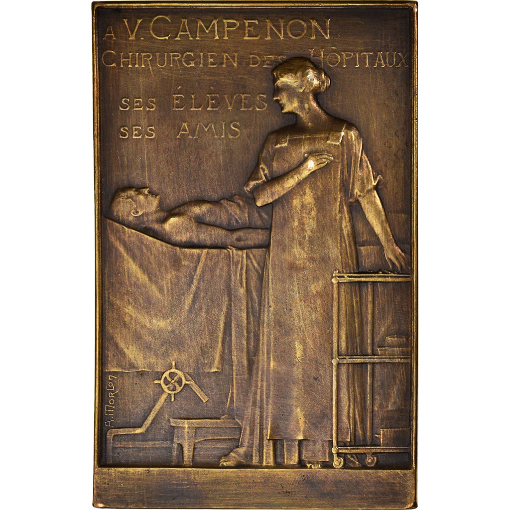 Frankreich, Medaille, V.Campenon, Chirurgien des Hôpitaux, Medicine, Morlon
