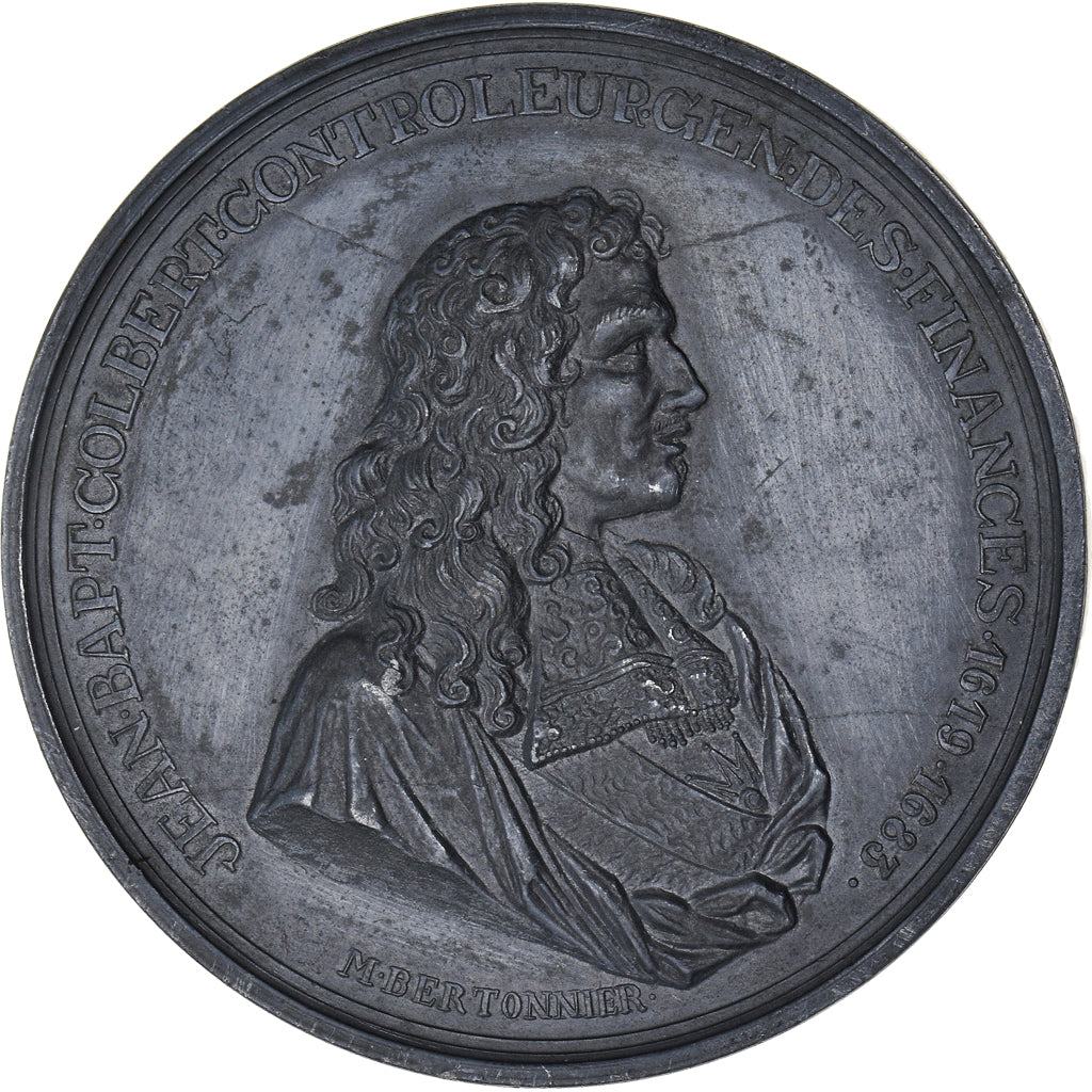 Francia, medalla, Jean-Baptiste Colbert Contrôleur Général des Finances