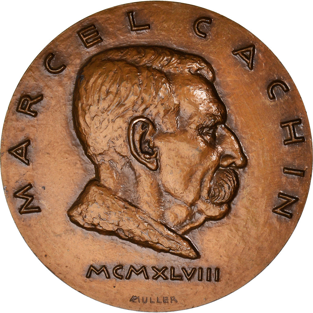 France, Medal, Marcel Cachin, Politics, 1948, Muller, MS(64), Bronze