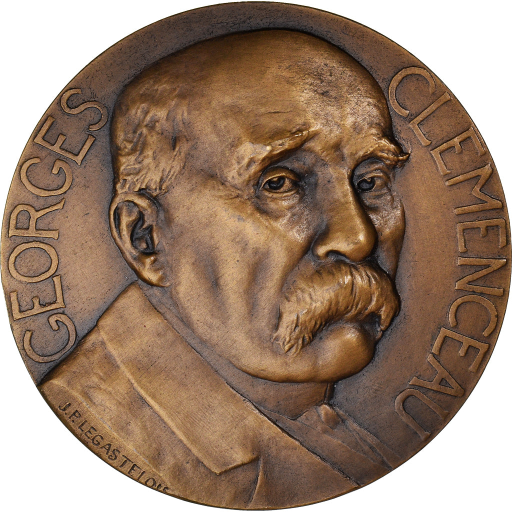 Frankreich, Medaille, Georges Clemenceau, Politics, Society, War, Legastelois