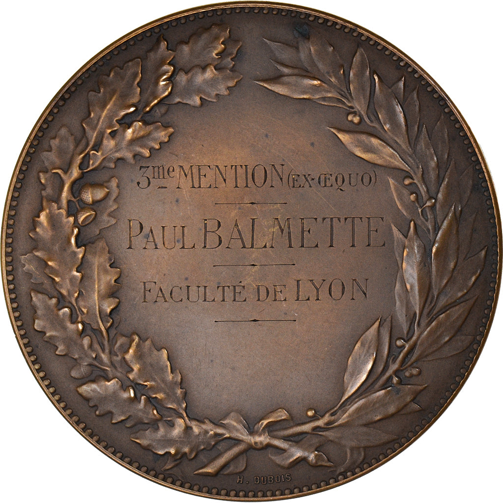 França, medalha, Concours des Etudiants des Facultés Libres de Droit