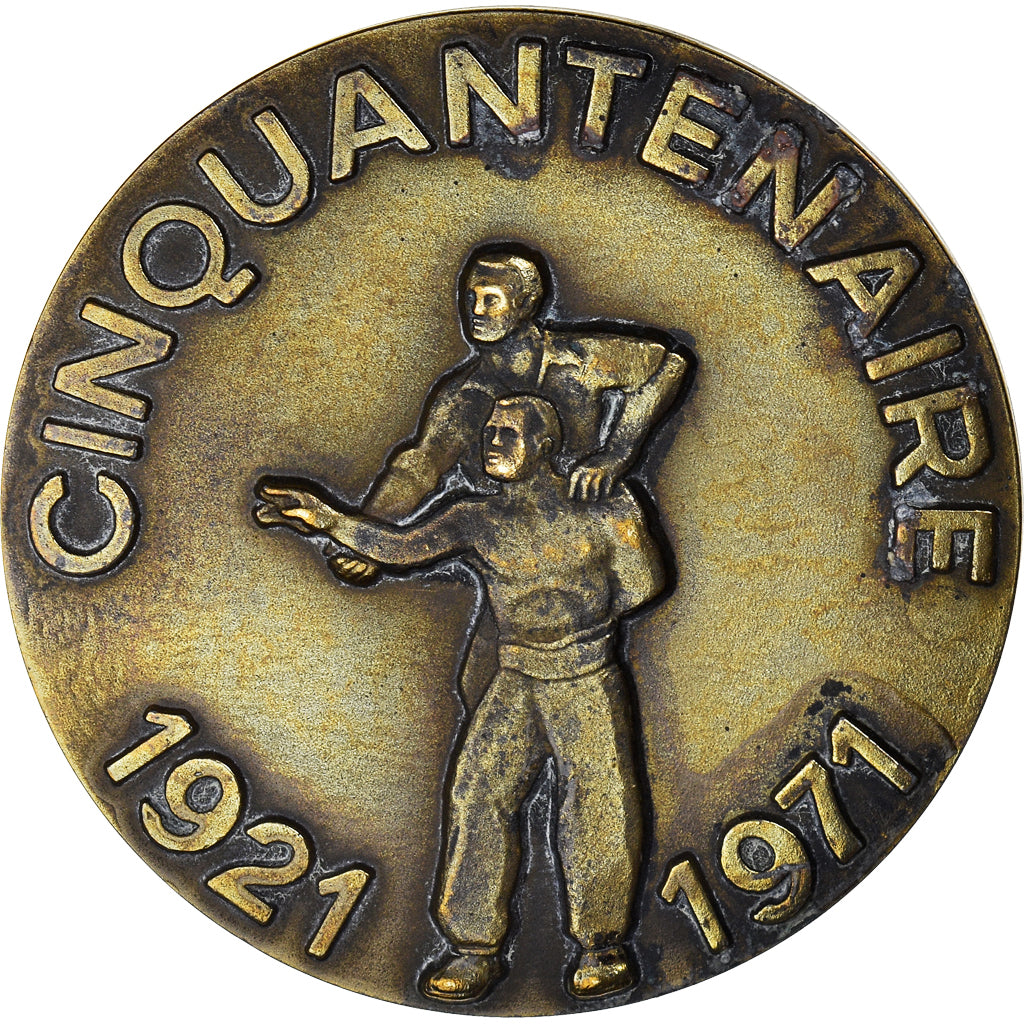 Frankreich, Medaille, Cinquantenaire de la Fédération des Mutilés du Travail