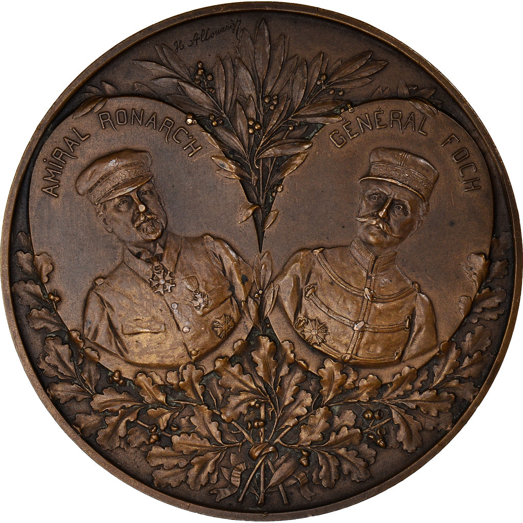 France, Médaille, Bataille de l'Yser, WAR, Allouard, SPL, Bronze