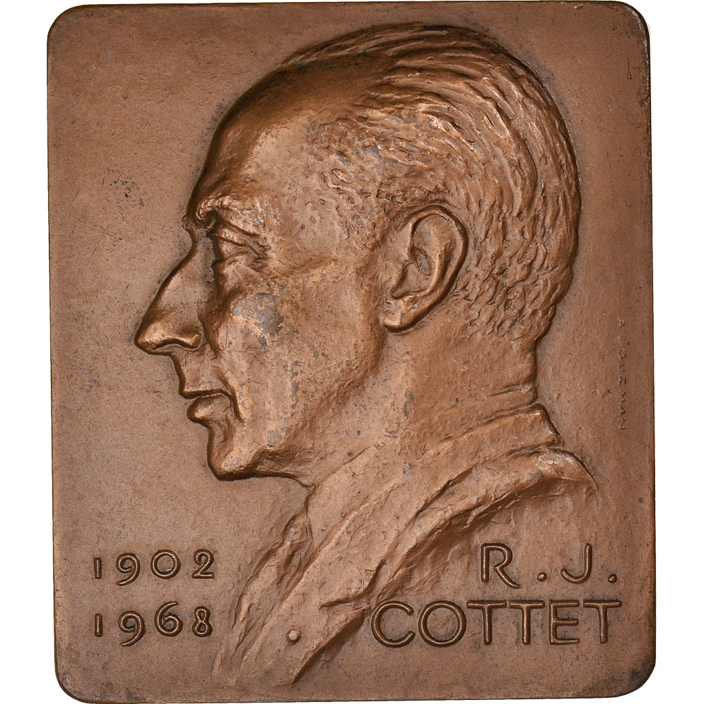 Frankreich, Medaille, R.J Cottet, Londres-Paris, 1968, A. Guzman, VZ+, Bronze