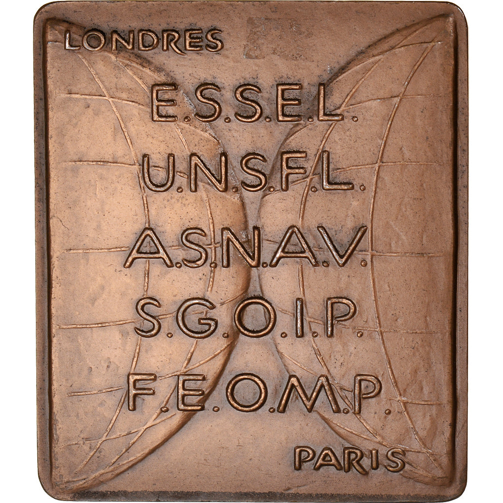 Frankreich, Medaille, R.J Cottet, Londres-Paris, 1968, A. Guzman, VZ+, Bronze