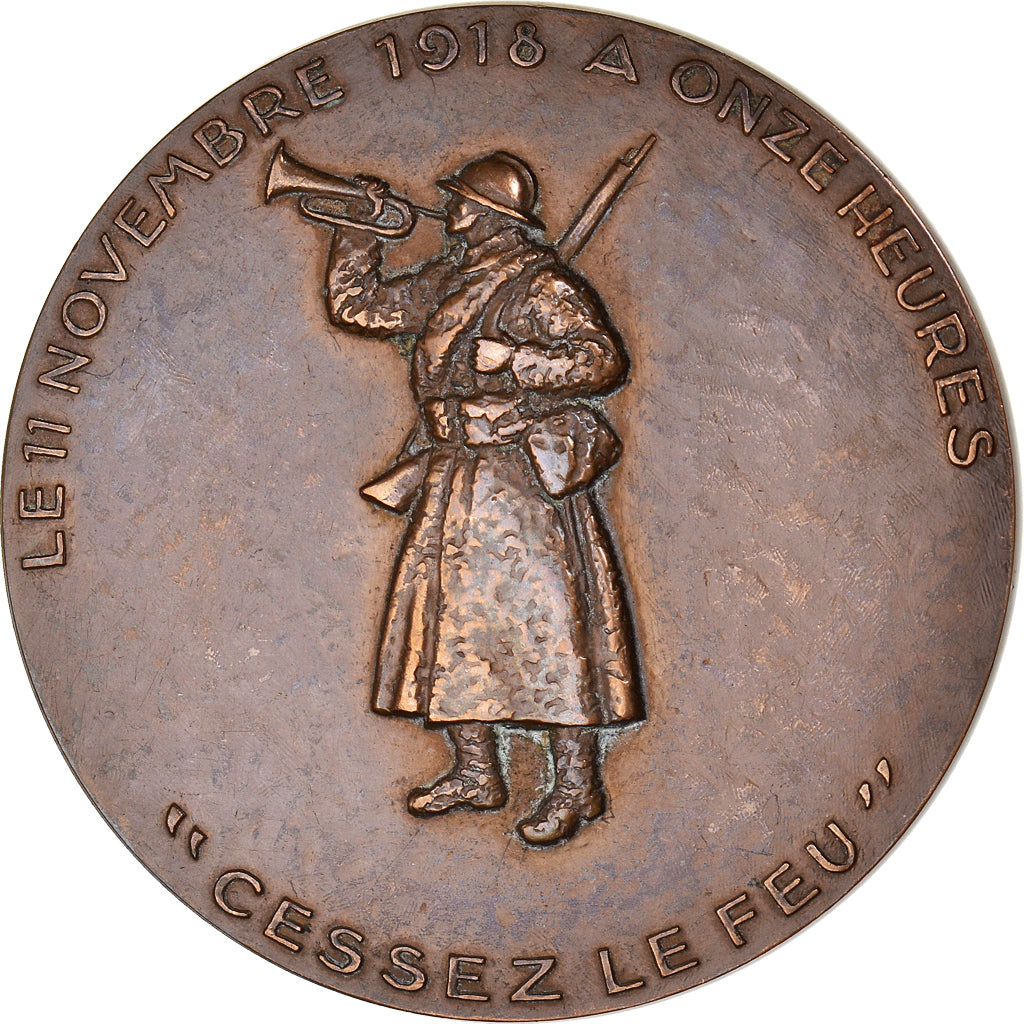 França, medalha, Cinquantenaire de la Victoire, WAR, 1968, Delamarre