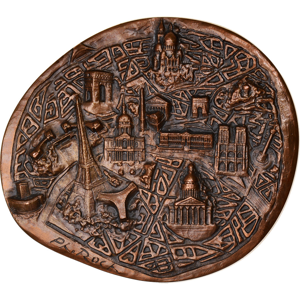 France, Médaille, Ville de Paris, Fluctuat nec Mergitur, Geography, 1978, Roch