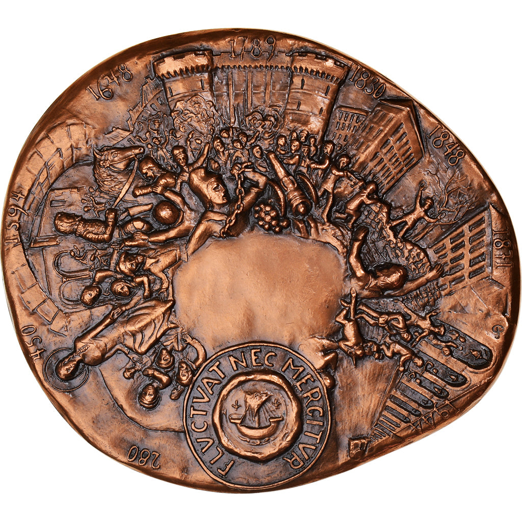 France, Médaille, Ville de Paris, Fluctuat nec Mergitur, Geography, 1978, Roch