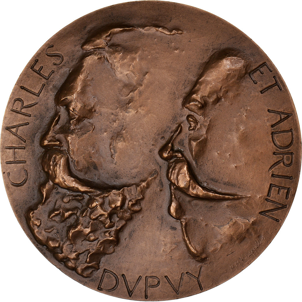 Frankreich, Medaille, Charles et Adrien Dupuy, Lycée du Puy, 1975, Kaeppelin