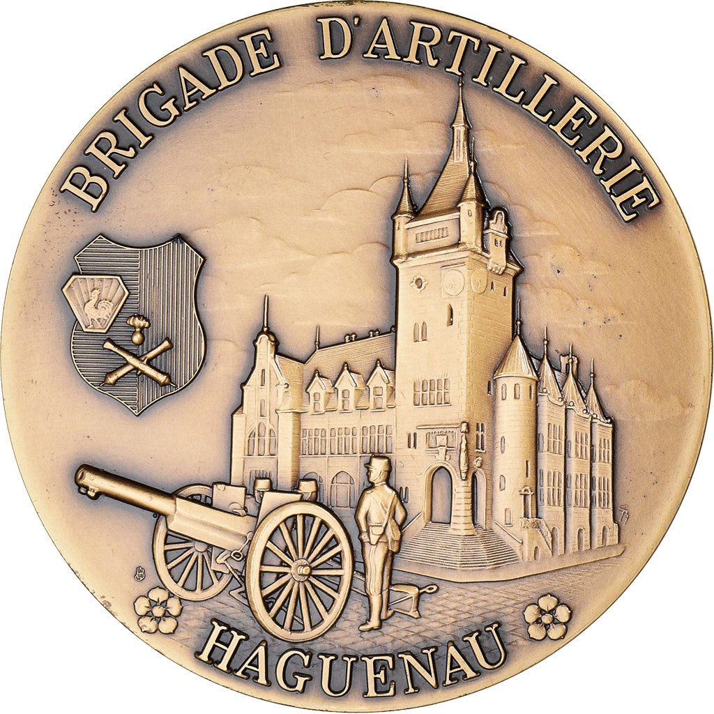 França, medalha, Brigade d'Artillerie, Haguenau, MS(63), Bronze