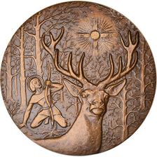 France, Medal, Office Nationale de la Chasse, Animalière, 1974, Baron