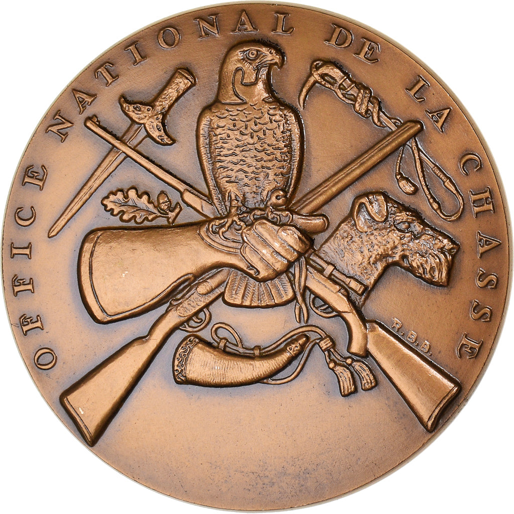 France, Medal, Office Nationale de la Chasse, Animalière, 1974, Baron