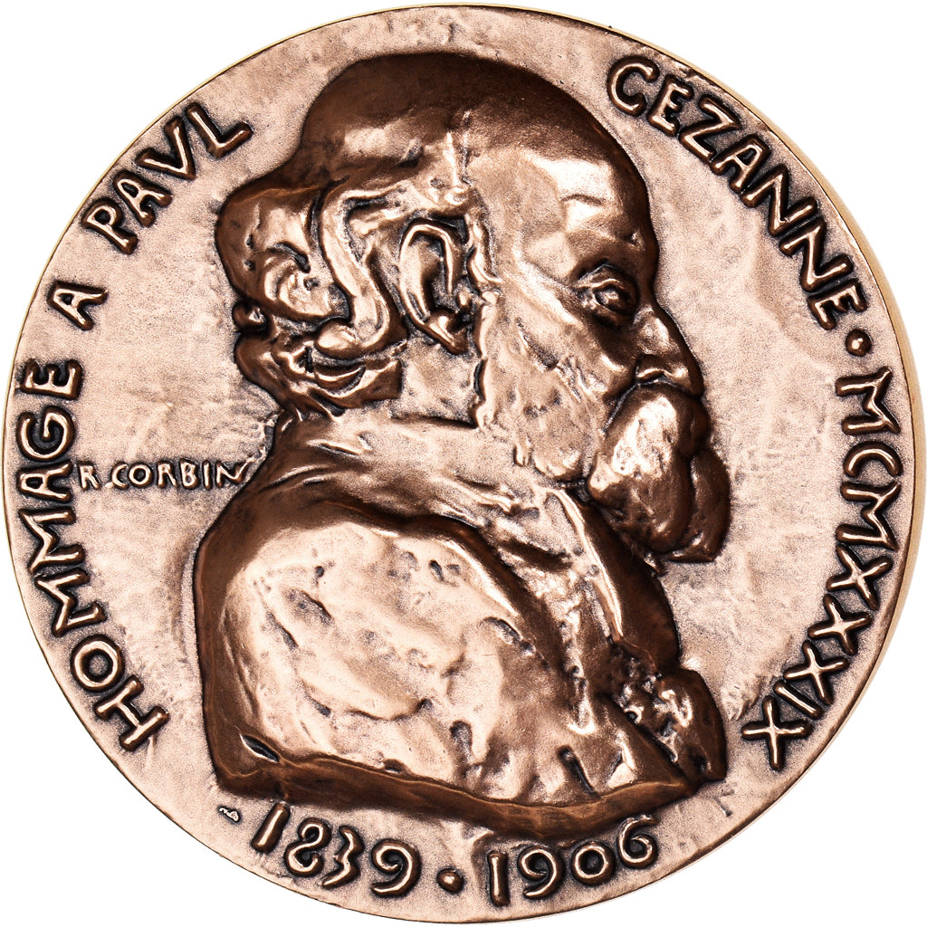 Frankreich, Medaille, Hommage à Paul Cézanne, Arts & Culture, Corbin, STGL
