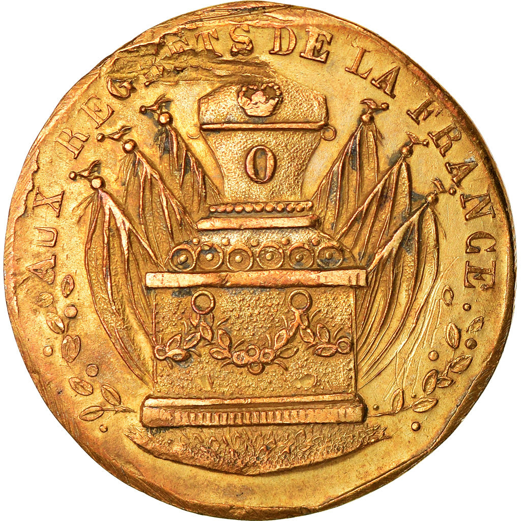 Francia, medalla, Mort du Duc Ferdinand-Philippe d'Orléans, 1842, MBC+, Cobre