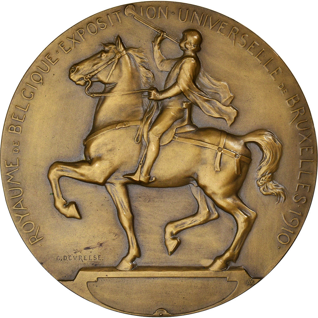 Belgien, Medaille, Exposition Universelle de Bruxellles, Arts & Culture, 1910