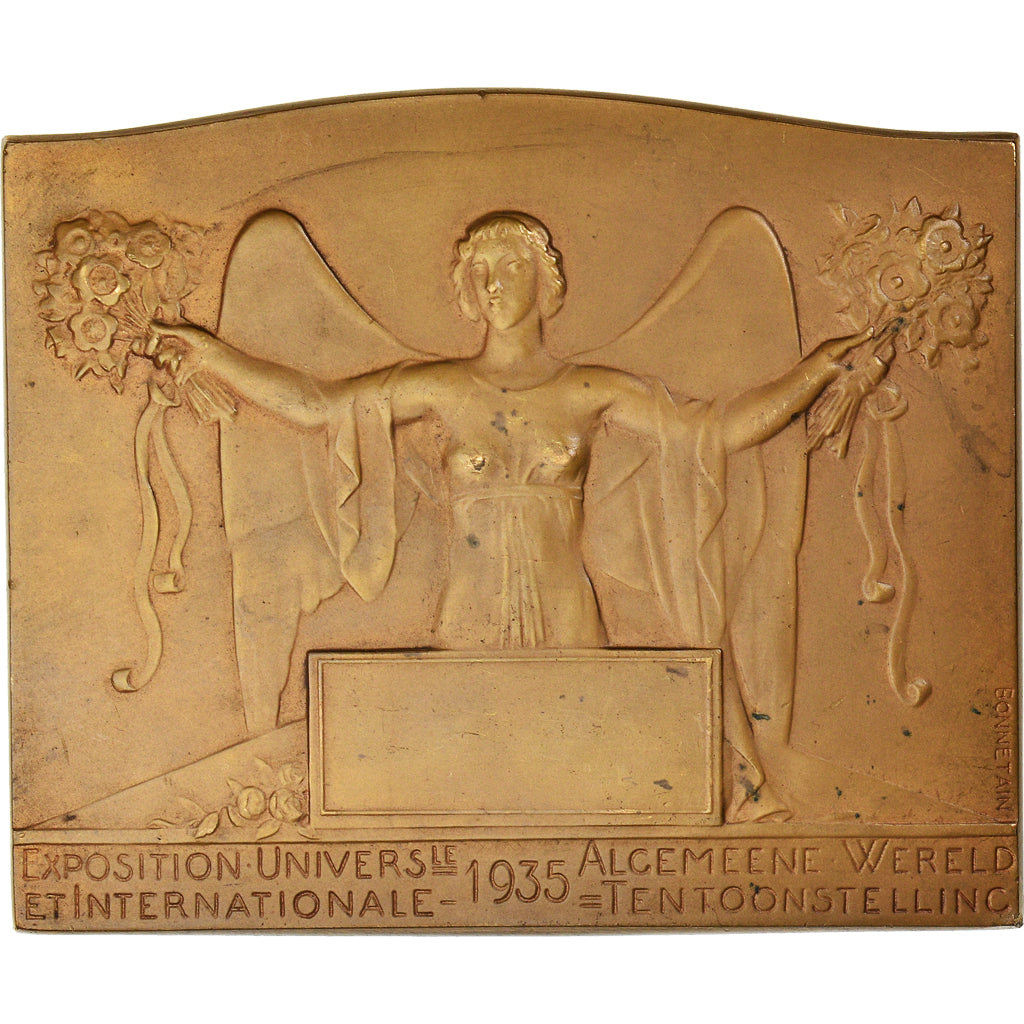 Bélgica, medalha, Exposition Universelle de Bruxelles, Artes e Cultura, 1935