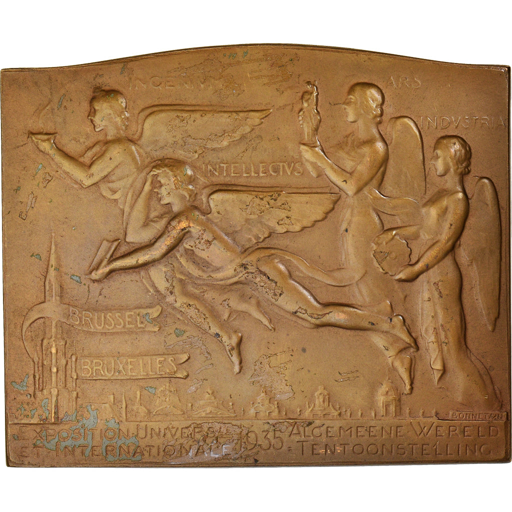 Bélgica, medalha, Exposition Universelle de Bruxelles, Artes e Cultura, 1935