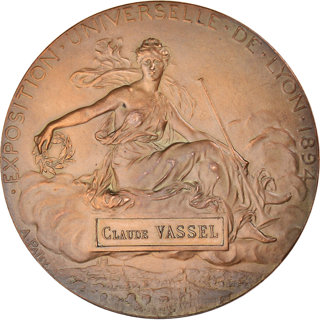 France, Médaille, Exposition Universelle de Lyon, Arts & Culture, 1894, Patey