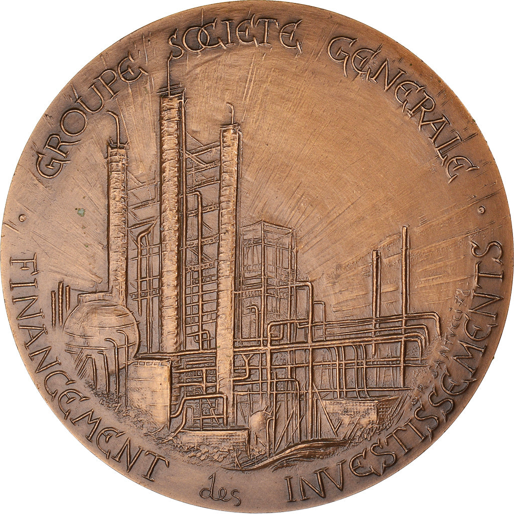 Frankreich, Medaille, Groupe Société Générale, Bank, 1978, Santucci, UNZ