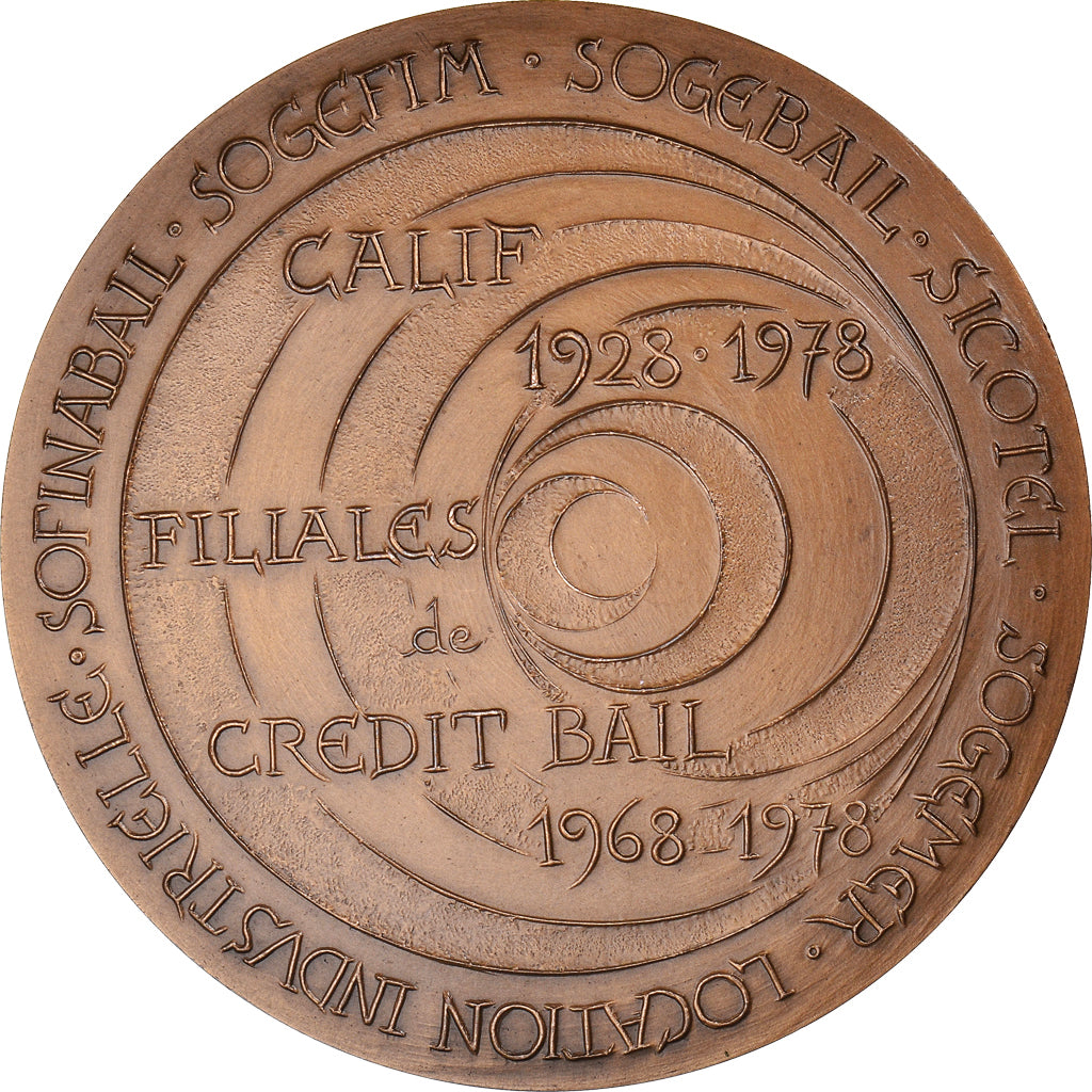 Frankreich, Medaille, Groupe Société Générale, Bank, 1978, Santucci, UNZ