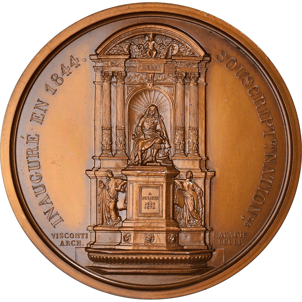 France, Medal, Molière, Arts & Culture, Caunois, MS(65-70), Bronze