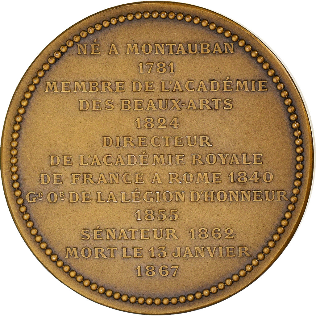 France, Medal, Jean-Auguste-Dominique Ingres, Sénateur, Arts & Culture