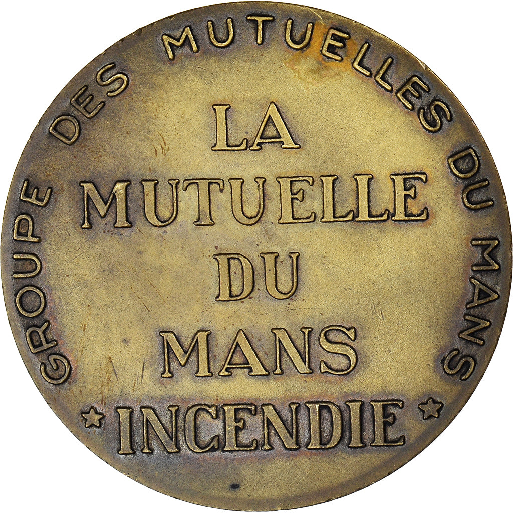 Frankreich, Medaille, Insurance, Mutuelle du Mans Incendie, 140 Ans, 1968, UNZ