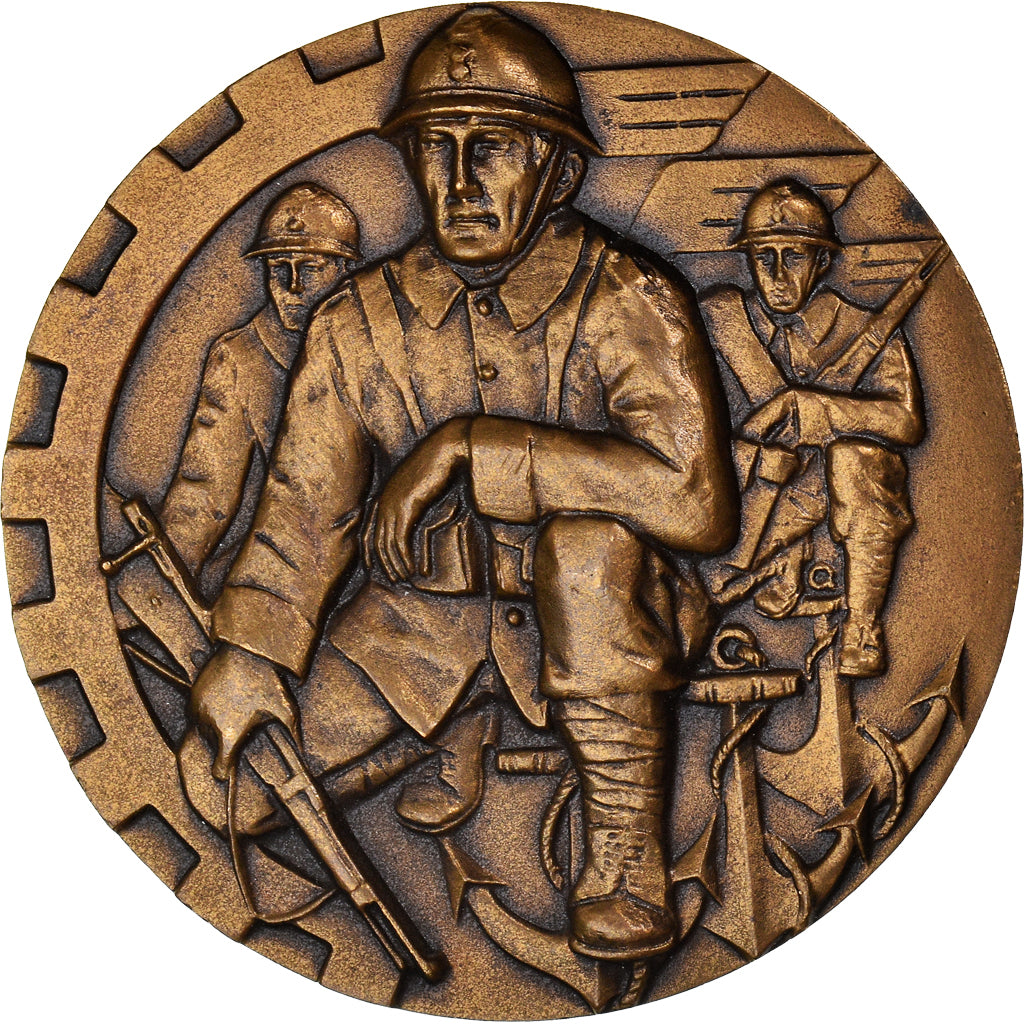 Frankreich, Medaille, U.N.C, Hommage aux Combattants de 1939-1940, WAR, UNZ