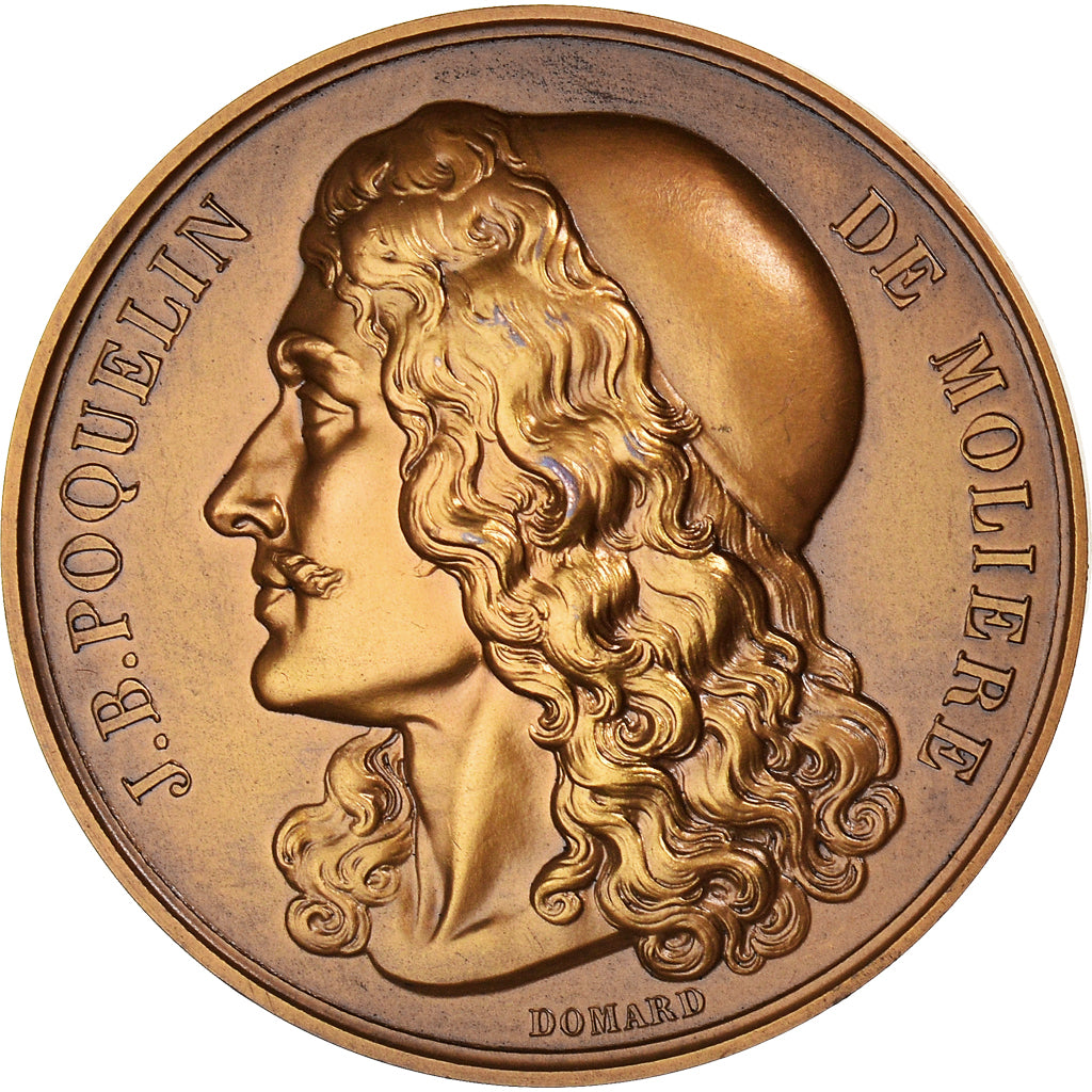 França, medalha, Jean Racine, J.B. Poquelin de Molière, Artes e Cultura