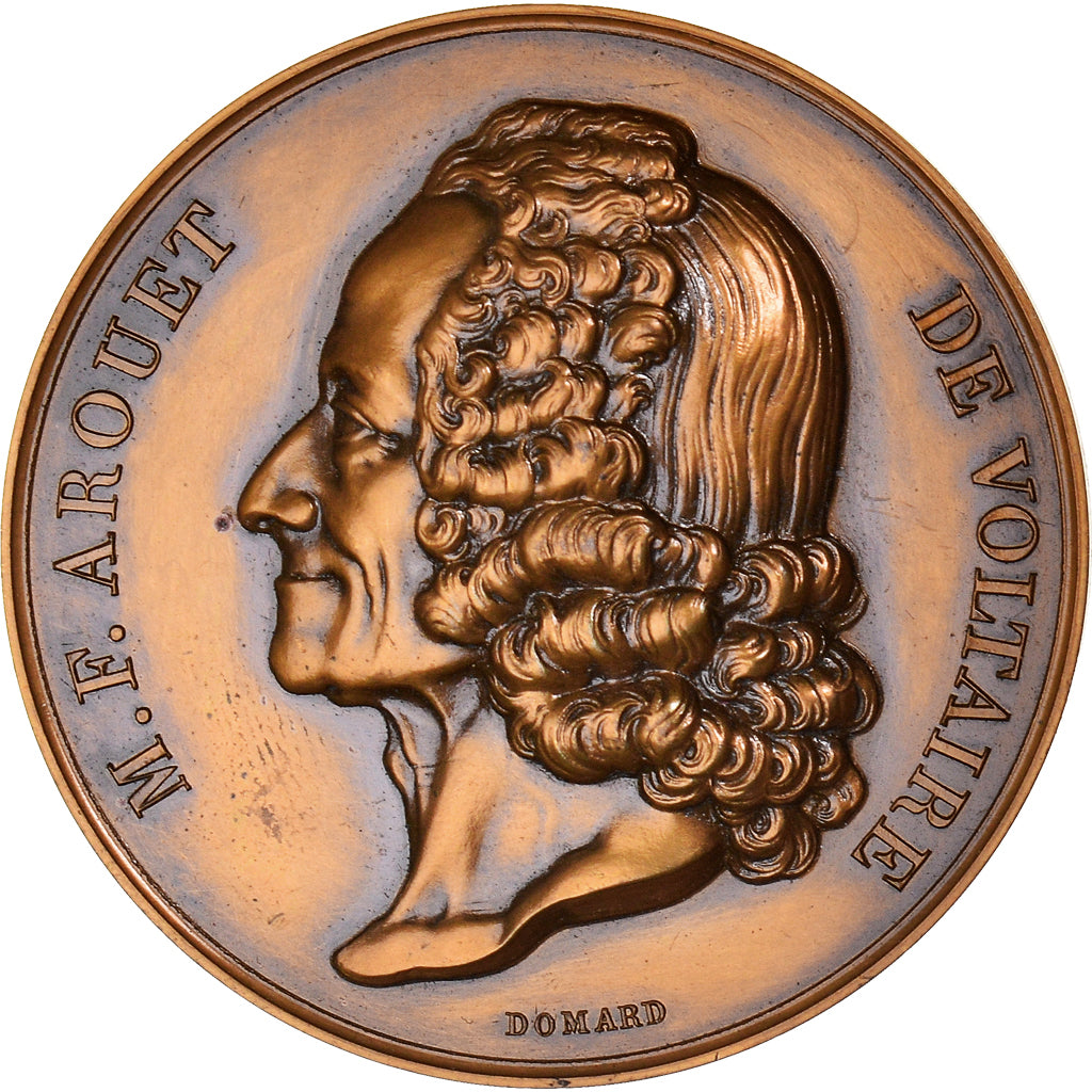 France, Médaille, Littérature, François-Marie Arouet, Dit Voltaire, Arts &