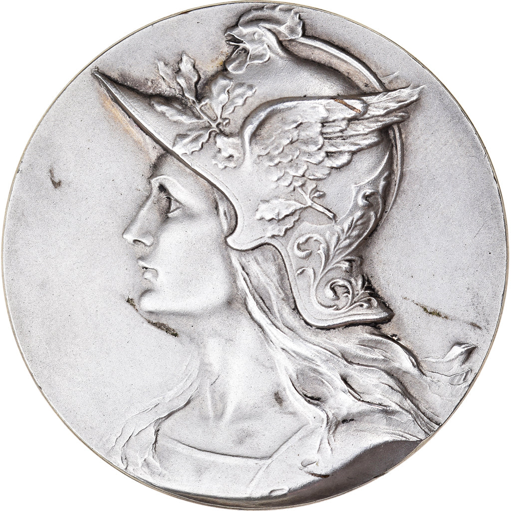 France, Medal, Marianne Casquée, Cercle de la Librairie, 1950, MS(63), Silvered