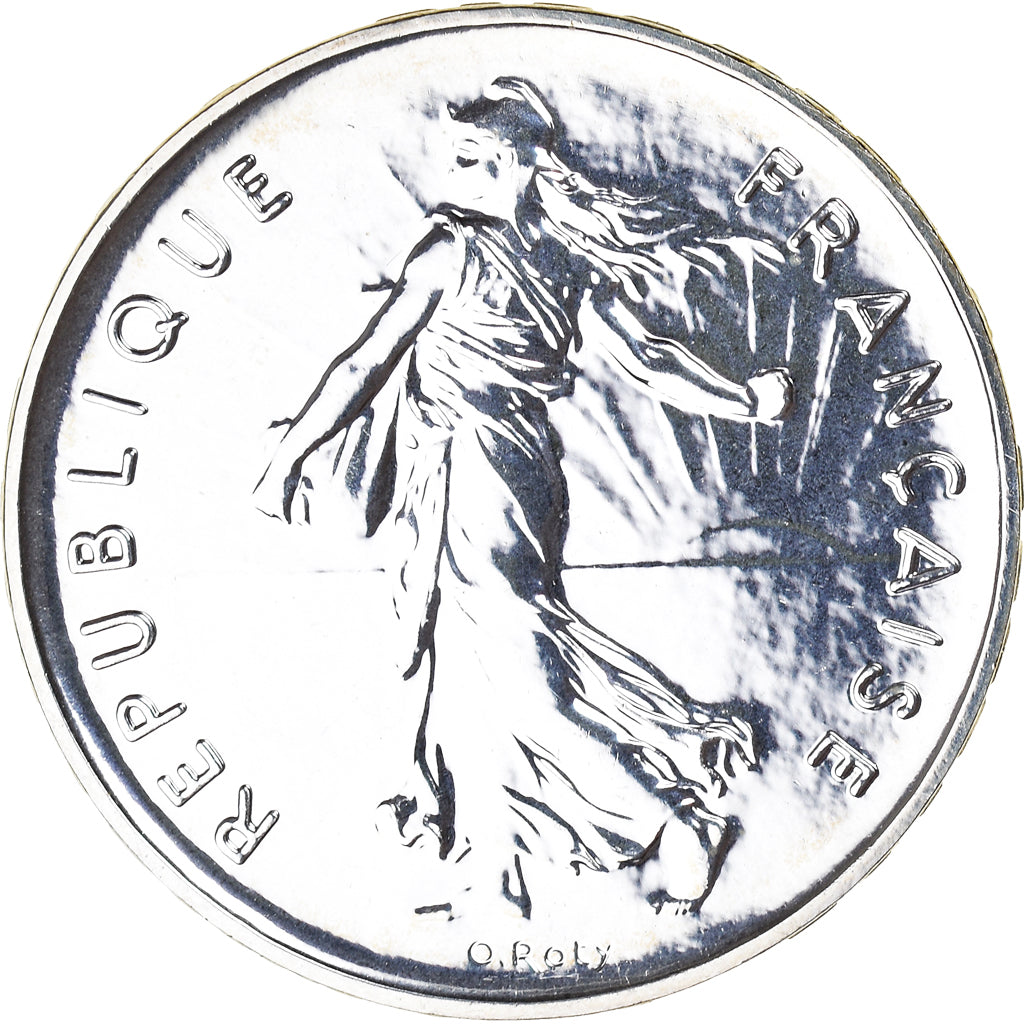 Coin, France, Semeuse, 5 Francs, 2001, Paris, BU, MS(65-70), Nickel Clad