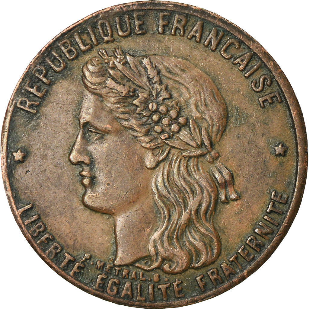 Frankrijk, Medaille, 1èr Anniversaire de l'Union, Solidarité, Concorde, 1870