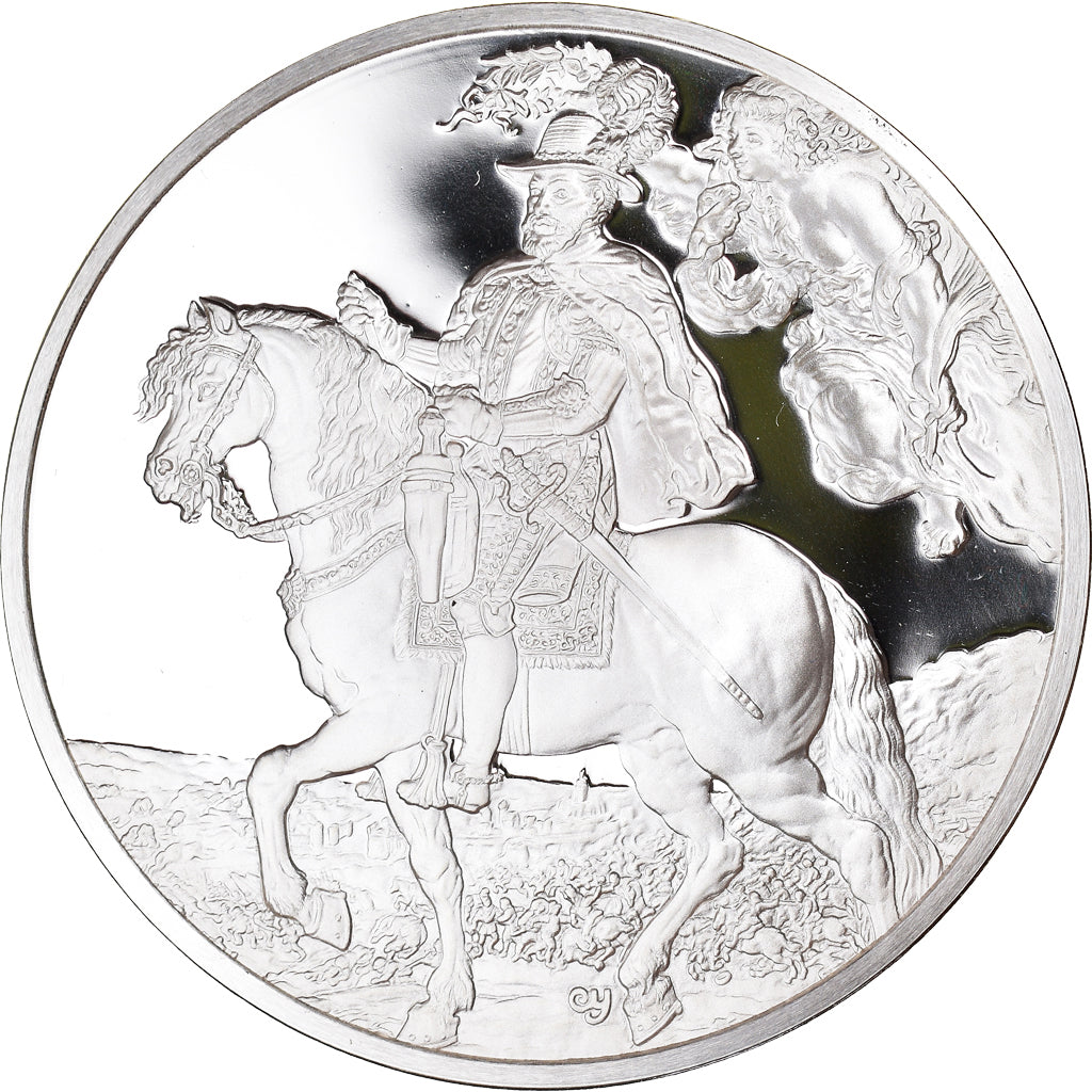Frankrijk, Medaille, Peinture, Rubens, Portrait de Philippe II d'Espagne, 1980