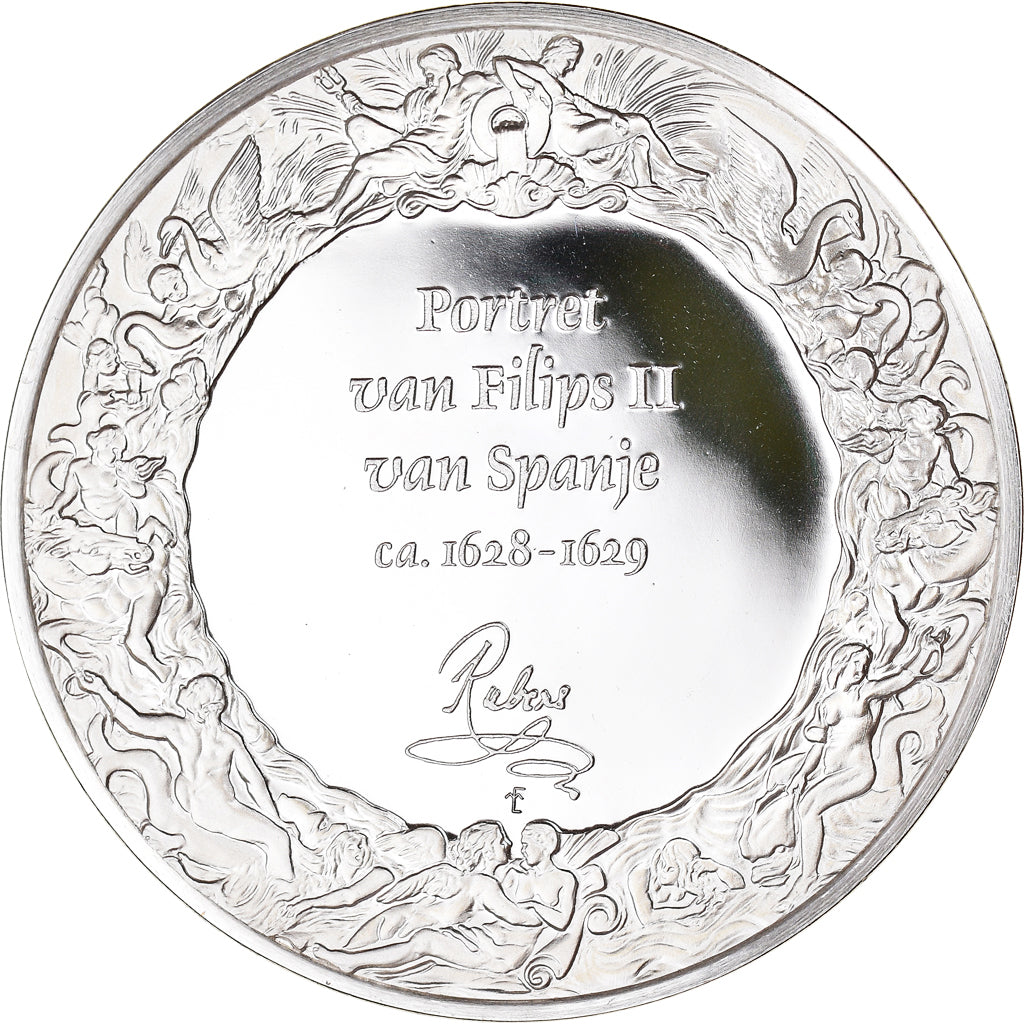 Frankrijk, Medaille, Peinture, Rubens, Portrait de Philippe II d'Espagne, 1980