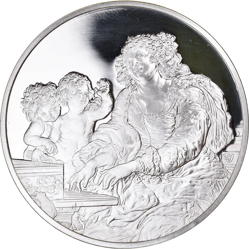 France, Médaille, Peinture, Rubens, Sainte-Cécile, 1980, Proof, FDC, Argent